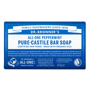 Hortelã-Pimenta - Sabonete Biológico de Castela 140g - Dr.Bronner's