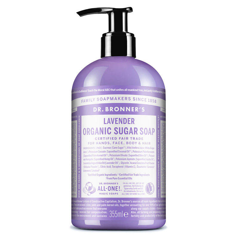 Alfazema - Sabonete Biológico de Açúcar - Dr.Bronner's
