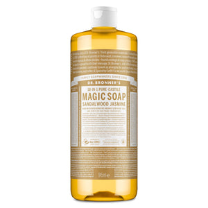 SAbonete líquido biológico Jasmim Sândalo Dr. Bronner's 945 ml