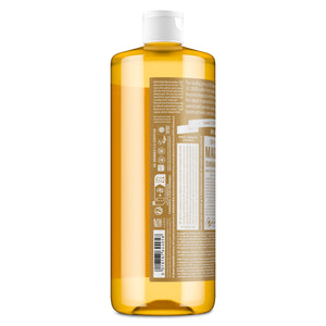 SAbonete líquido biológico Jasmim Sândalo Dr. Bronner's 945 ml - vista lateral