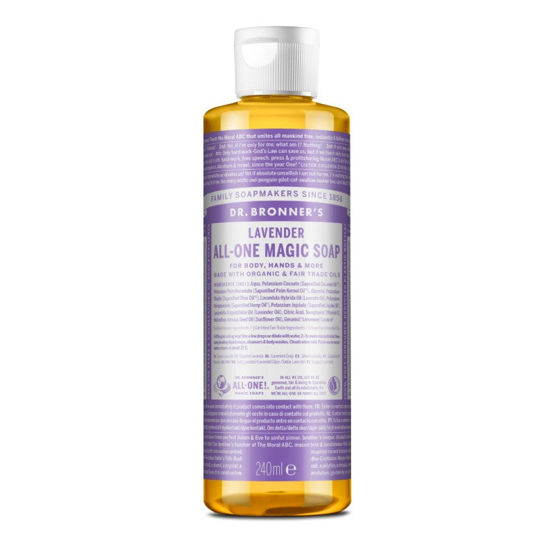 Alfazema - Sabonete Líquido Biológico de Castela 240ml - Dr.Bronner's