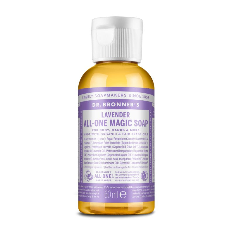 Alfazema - Sabonete Líquido Biológico de Castela 60ml - Dr.Bronner's
