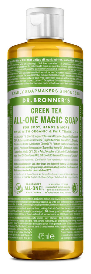Chá Verde - Sabonete Líquido Biológico de Castela 475ml - Dr.Bronner's
