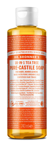 Árvore-do-Chá - Sabonete Líquido Biológico de Castela 240ml - Dr.Bronner's