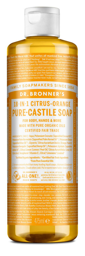 Citrinos - Sabonete Líquido Biológico de Castela 475ml - Dr.Bronner's