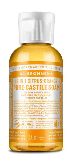 Citrinos - Sabonete Líquido Biológico de Castela 60ml - Dr.Bronner's