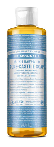 Suave-Bebé - Sabonete Líquido Biológico de Castela 240ml - Dr.Bronner's