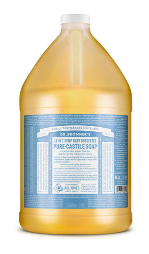 Suave-Bebé - Sabonete Líquido Biológico de Castela 3.8L - Dr.Bronner's