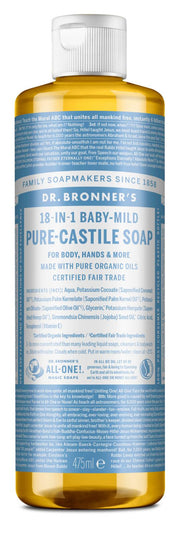 Suave-Bebé - Sabonete Líquido Biológico de Castela 475ml - Dr.Bronner's