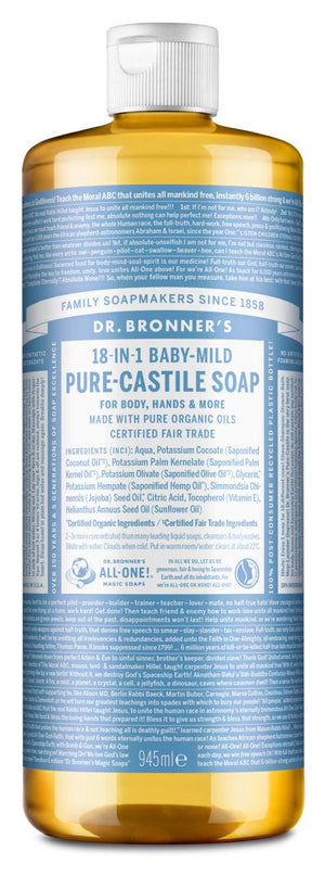 Suave-Bebé - Sabonete Líquido Biológico de Castela 945ml - Dr.Bronner's